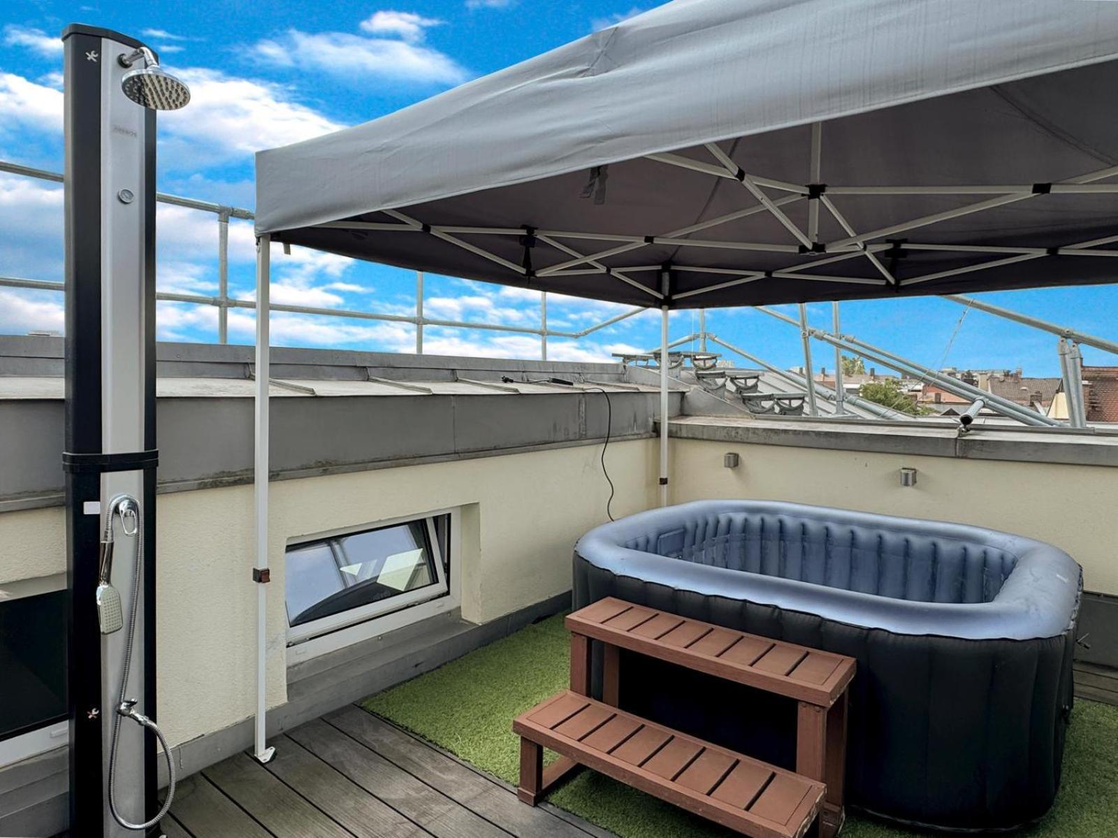 6 Zimmer Maisonette-Penthouse Pool Dachterrasse Luxus München Eksteriør billede